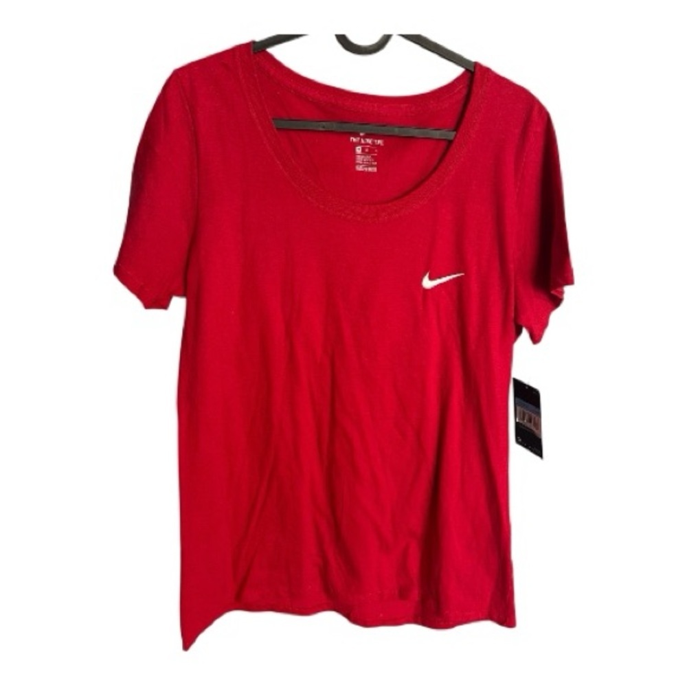 Nike Red Fitted Short Sleeve Tee